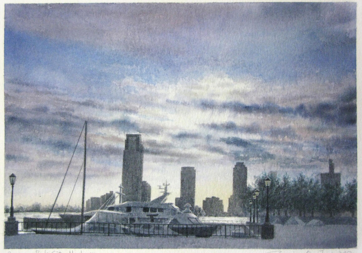 Battery Park City Harbour (Framed) 11 x 8 Battery Park City Harbour (Framed) 11 x 8