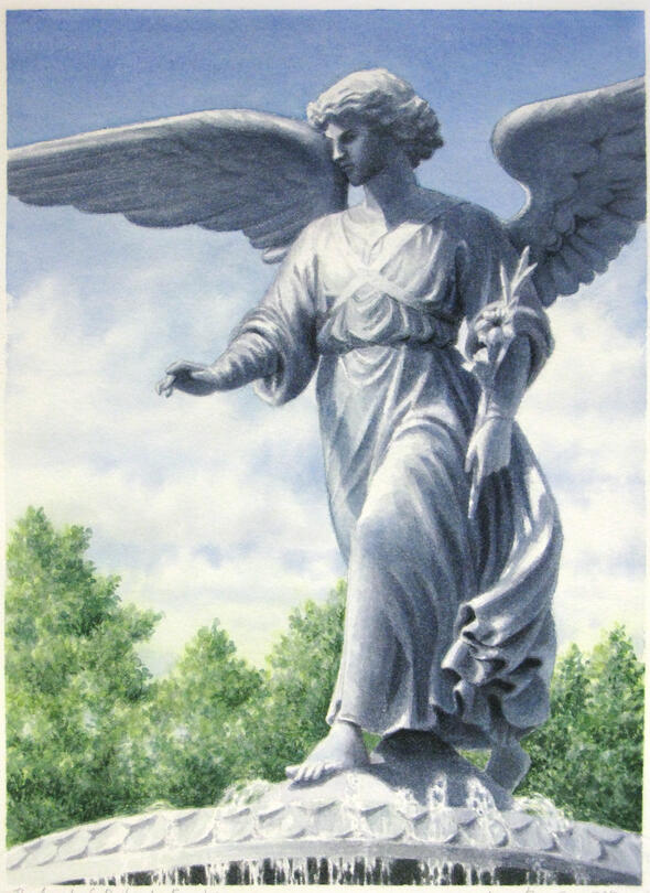 The Angel of Bethesda Fountain (Framed) 8 x 11 The Angel of Bethesda Fountain (Framed) 8 x 11